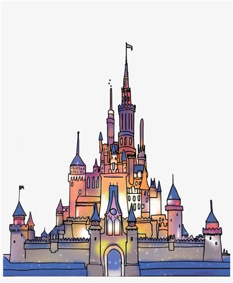 Disney Castle Logo Drawing