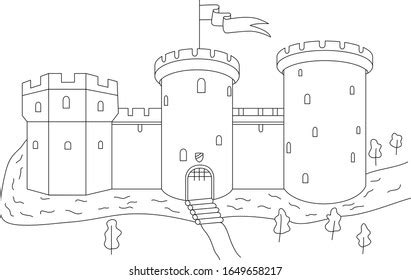 20,952 Medieval Castle Drawing Images, Stock Photos, 3D objects ...