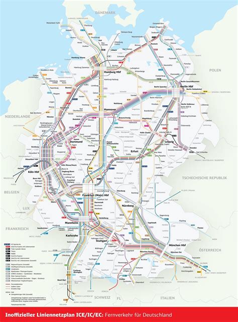 Germany Rail System Map