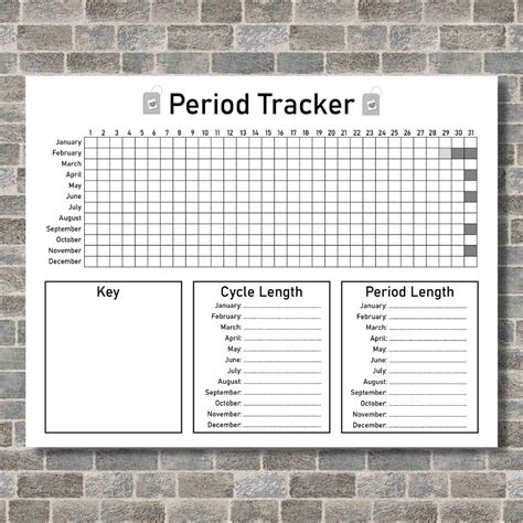 Period Tracker (Printable PDF)