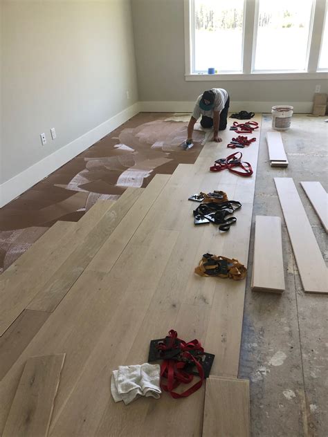 Installing Winter Oak plank flooring in Nocatee Florida