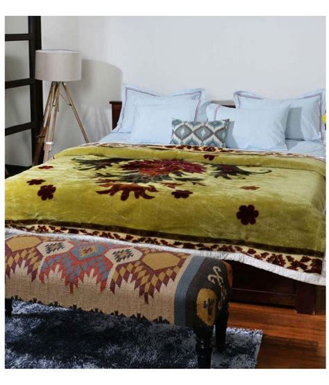 Bombay Dyeing Double Polyester Ethnic Blanket - Buy Bombay Dyeing ...