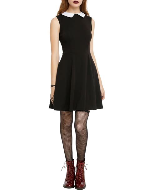 Black & White Collar Dress | Hot Topic