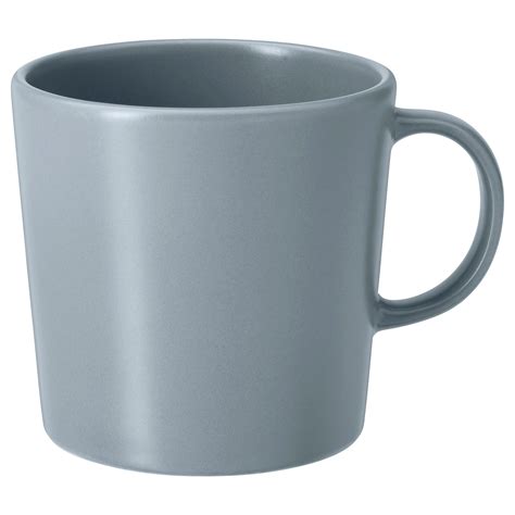 DINERA Mug, grey-blue, 30 cl - IKEA