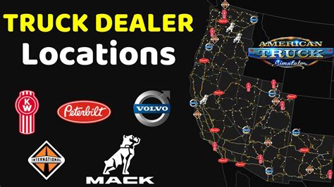 American Truck Simulator Dealership Locations