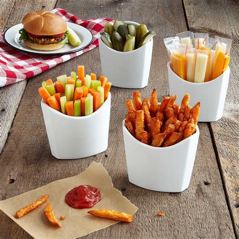 French Fry Holder - Set of 4 | serveware, fast food, picnic | UncommonGoods