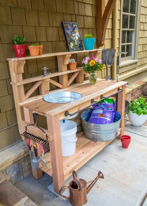 Potting Bench With Sink Diy - Image to u