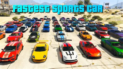 GTA V Which is the fastest sports car 2020 | Top Speed - YouTube