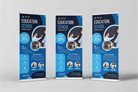 Education School Roll-up Banner | Creative Market