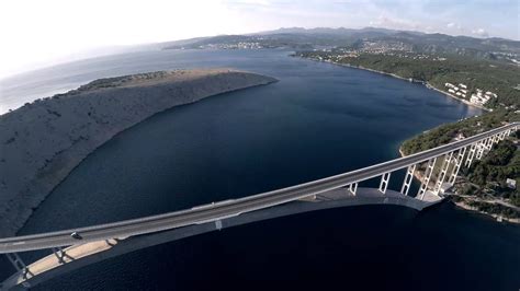 Most Krk | Krk Bridge | Croatia | Hrvatska | Drone against wind ...