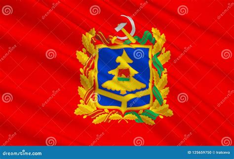 Flag of Bryansk Oblast, Russian Federation Stock Photo - Image of ...