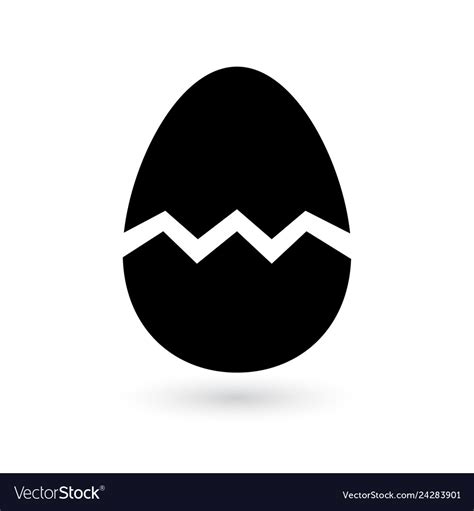 Broken egg icon Royalty Free Vector Image - VectorStock