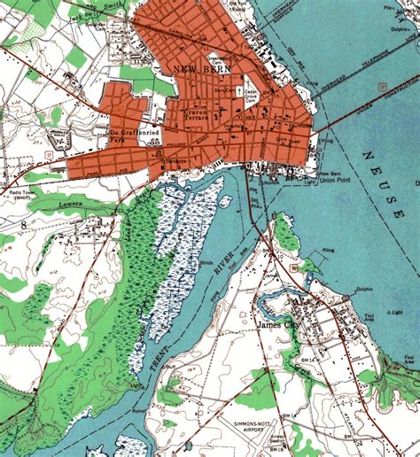 Map Of New Bern Nc - Maping Resources