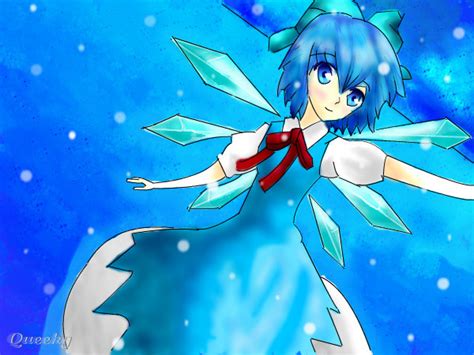 Cirno The Ice Fairy ← an anime Speedpaint drawing by Oceanazoe - Queeky ...