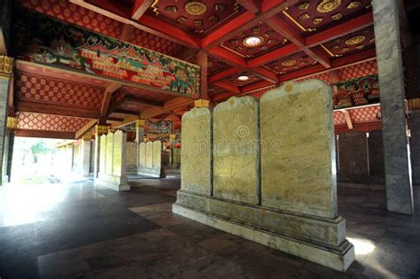 The Temple Of Marble Pali Canon(tripitaka), Buddhamonthon Stock Image ...