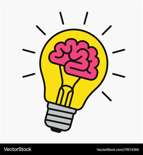 Light Bulb Idea Brain