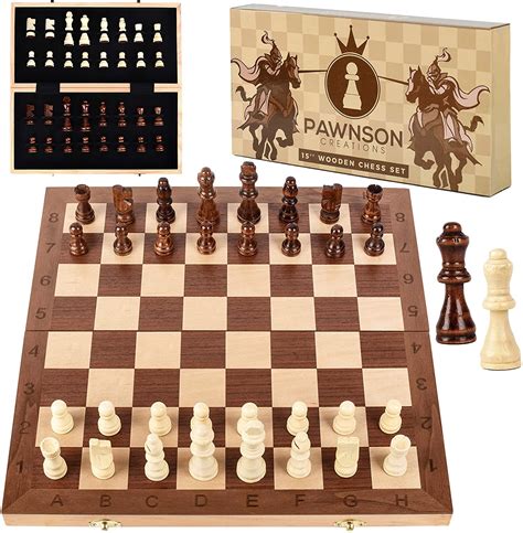 15”x15” Wooden Chess Set – Pawnson Creations Store