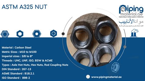 ASTM A325 nut | SA325 lock/ structural/ heavy hex nuts suppliers UAE