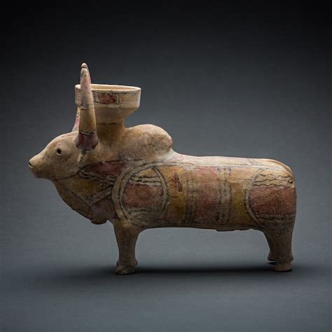 Indus Valley Slip-Painted Terracotta Sculpture of a Zebu Bull | Indus ...