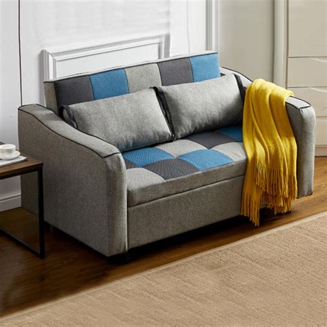 Jerpoint Fabric Sofa Bed | Jerpoint 2 Seater Sofabed Fabric Teal & Grey ...