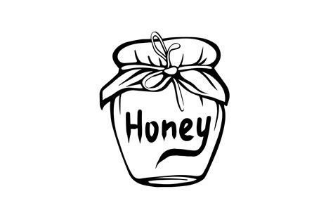 Honey Clipart Black And White