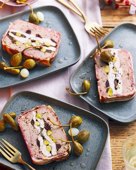 Chicken and pork terrine with whisky, cranberries and pistachios recipe ...