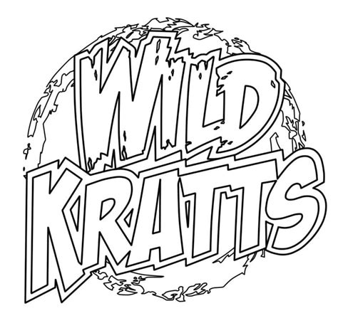 Wild Kratts Logo coloring page - Download, Print or Color Online for Free