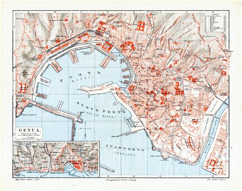 Mappa Di Genova Cartina Di Genova Tourist Map Genoa Italy Map ...