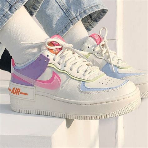 2020 Nike Air Force 1 Shadow Running Shoes CU3012 164 White Womens AF1 ...