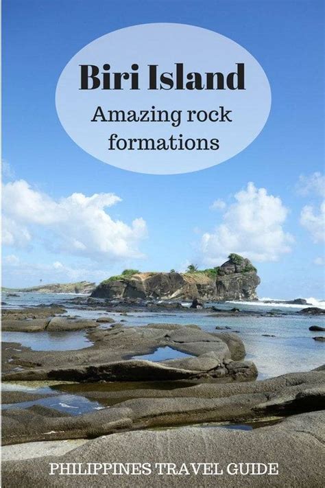 Biri Island: amazing rock formations