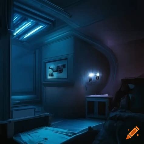 Sci-fi bedroom interior on Craiyon