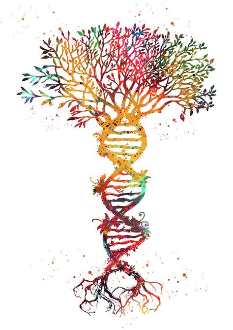 Dna Tree Digital Art by Erzebet S