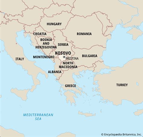 Where Is Kosovo On A Map Of Europe - Gretal Gilbertine