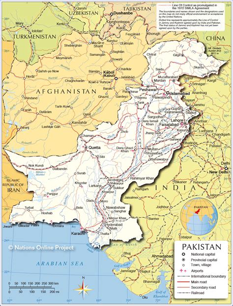 Political Map of Pakistan - Nations Online Project