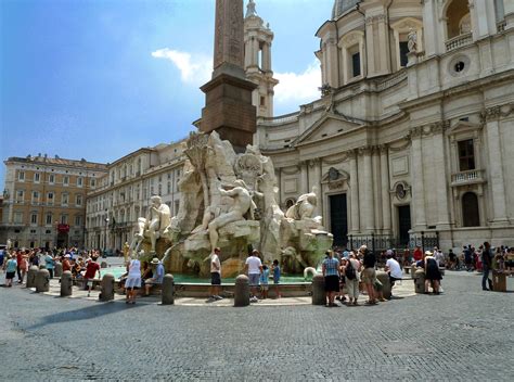 piazza novona bernini fountain | Bernini's Fountain of Four Rivers ...