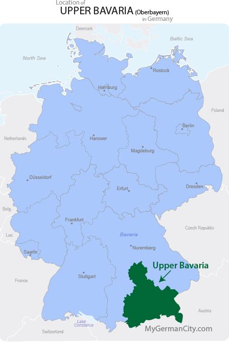 Upper Bavaria Map - Oberbayern Map