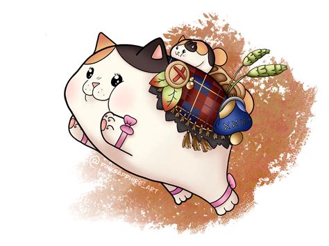 Fat cat mount - FFXIV by PinkSapphireArt on DeviantArt