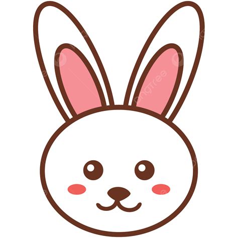 Cute White Bunny Emoji Vector, Cute, White, Bunny PNG and Vector with ...