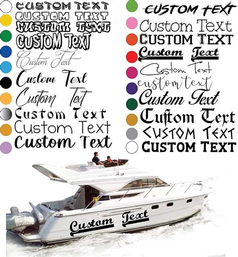 Amazon.com: Boat Lettering Decals