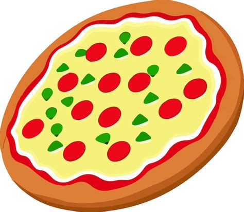 Premium Vector | Delicious pizza with tomato and mozzarella.