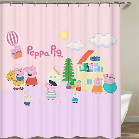 Peppa Pig shower curtain, 傢俬＆家居, 其他 - Carousell