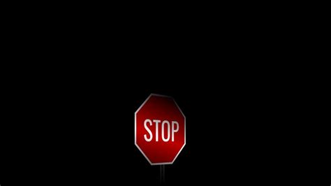 Stop Sign at Night