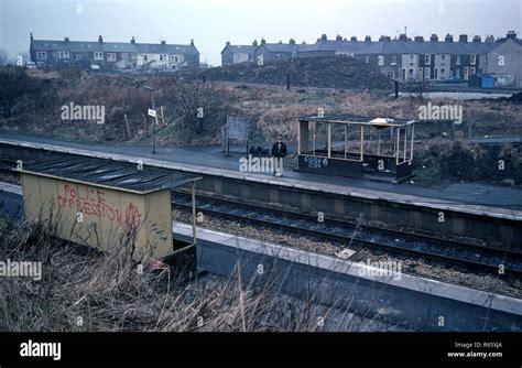 Hapton Railway Station on the British Rail Preston to Colne railway ...