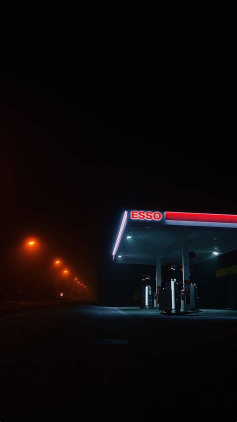 Gas Station Night, Gasoline HD phone wallpaper | Pxfuel