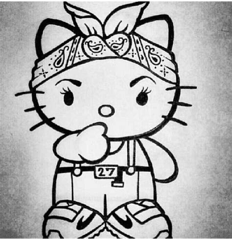 Hello chola kitty;) Arte Cholo, Cholo Art, Hello Kitty Drawing, Hello ...