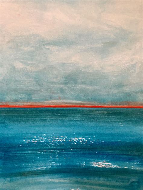 On the Horizon, Painting by Christina Gates | Painting, Seascape ...