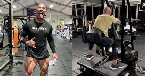 “The Rock” Endured a Brutal Giant Sets Leg Workout, Ending With Leg ...