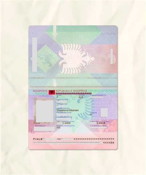 Albania Passport Fake Template | download fake | Fakesample