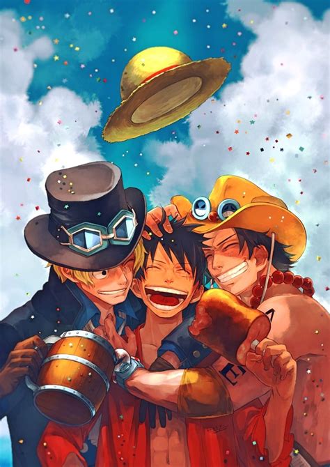 Tags: Fanart, ONE PIECE, Monkey D. Luffy, Portgas D. Ace, Sabo, One ...