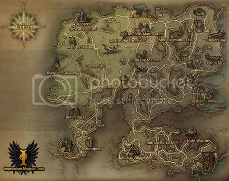 Aion Zone Maps ~ Impetusium - Thulf's Aion Blog